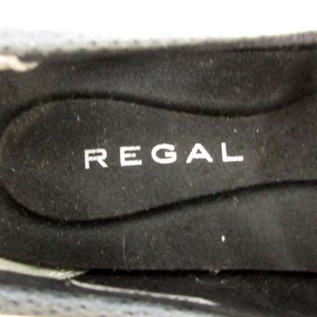REGAL(リーガル)のリーガル スリッポン モカシン スクエアトゥ レザー 23.0cm グレー レディースの靴/シューズ(ローファー/革靴)の商品写真