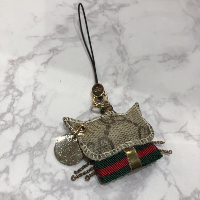 中古 ◇GUCCI◇グッチ グッチョリ クリスティーナ ネコ キーホルダー