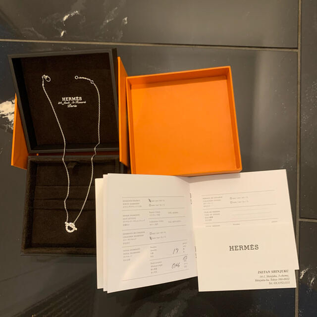 Hermes finesseフィネス ネックレス　ホワイトゴールド