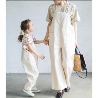 プティマイン(petit main)のペアマノン   サロペット 親子ペア売り(パンツ/スパッツ)