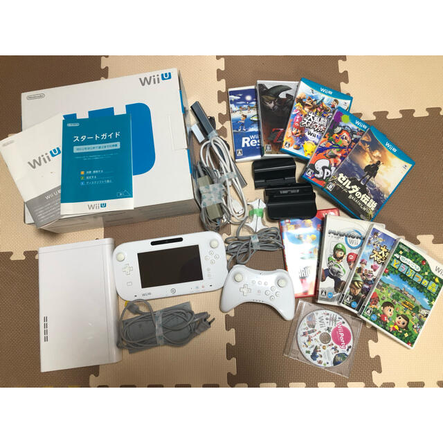 Wii U - ソフト10本プロコンつき WiiU プレミアムセット 白の通販 by