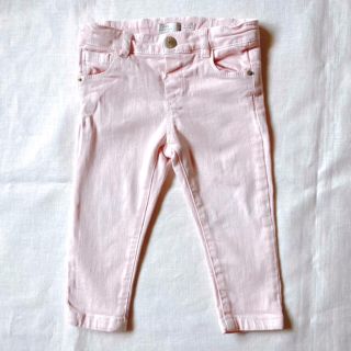 ザラキッズ(ZARA KIDS)のzara baby  ザラベビー ピンク　デニムパンツ　レギンス　ユーズド　80(パンツ)