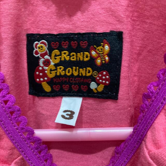 GrandGround(グラグラ)のグラグラ猫ちゃんタンクトップ90センチ キッズ/ベビー/マタニティのキッズ服女の子用(90cm~)(Tシャツ/カットソー)の商品写真