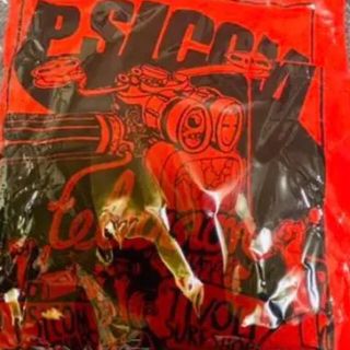 テンダーロイン(TENDERLOIN)のサイコム　Tシャツ　psicom 赤　L テレグラム(Tシャツ/カットソー(半袖/袖なし))
