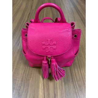 トリーバーチ(Tory Burch)の【トリーバーチ リュック】Tory Burch ピンク 美品 タッセル(リュック/バックパック)