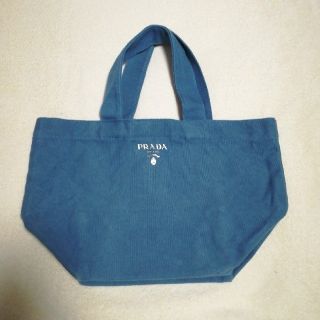 プラダ(PRADA)のPRADA  プラダ　ノベルティ　ミニトートバッグ　ブルー(トートバッグ)