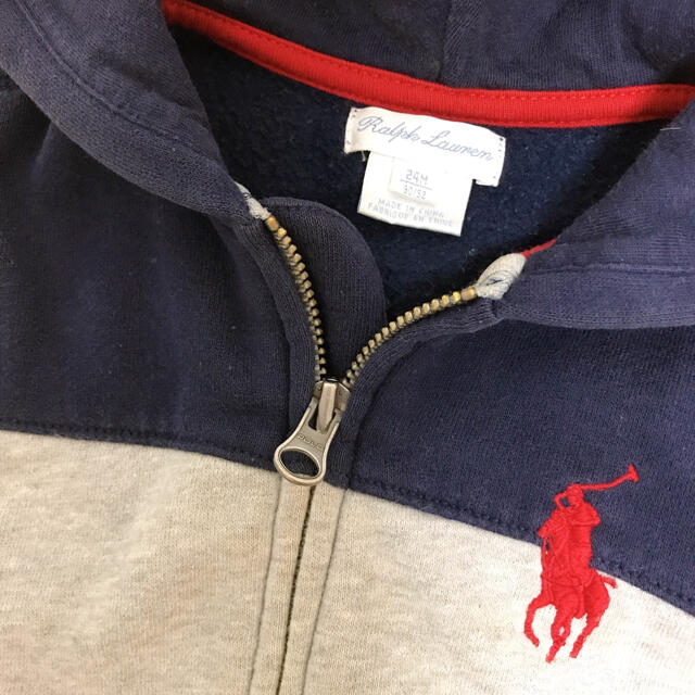 POLO RALPH LAUREN(ポロラルフローレン)のラルフローレン  パーカー　24m キッズ/ベビー/マタニティのキッズ服男の子用(90cm~)(ジャケット/上着)の商品写真