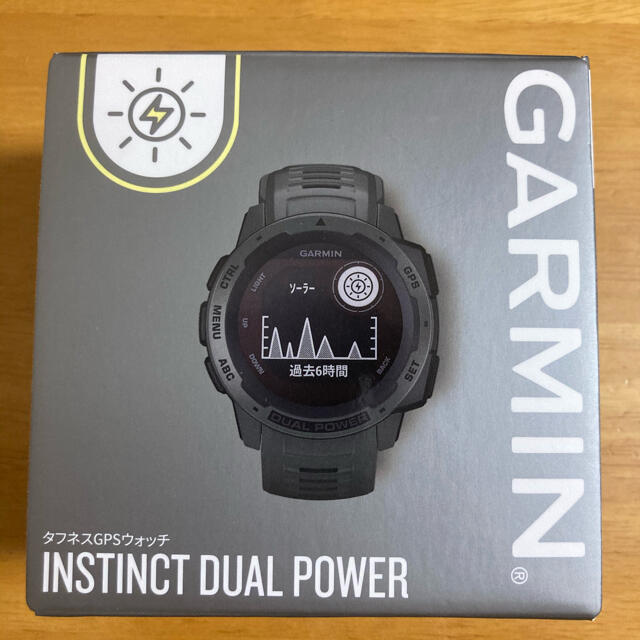 腕時計(デジタル)GARMIN Instinct Dual Power Graphite