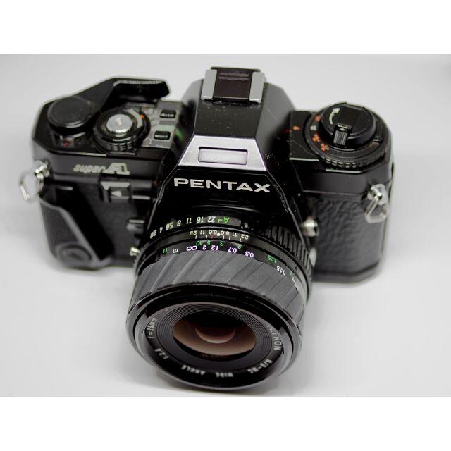 PENTAX(ペンタックス)のＰENTAX　ｓｕｐｅｒＡ　２８ｍｍレンズ付き。 試写ＯK。 スマホ/家電/カメラのカメラ(フィルムカメラ)の商品写真