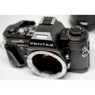 ペンタックス(PENTAX)のＰENTAX　ｓｕｐｅｒＡ　２８ｍｍレンズ付き。 試写ＯK。(フィルムカメラ)