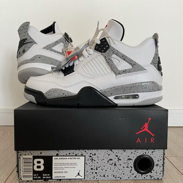 air jordan 4 cement  26cm  新品未使用靴/シューズ