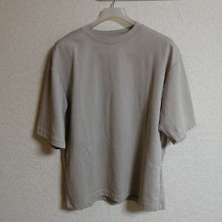 ユニクロ(UNIQLO)のUniqlo U エアリズムコットンオーバーサイズTシャツ(5分袖) 中古品(Tシャツ/カットソー(半袖/袖なし))