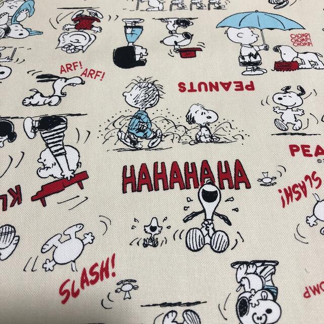 PEANUTS(ピーナッツ)のスヌーピー  キャンバス生地　帆布　 ハンドメイドの素材/材料(生地/糸)の商品写真