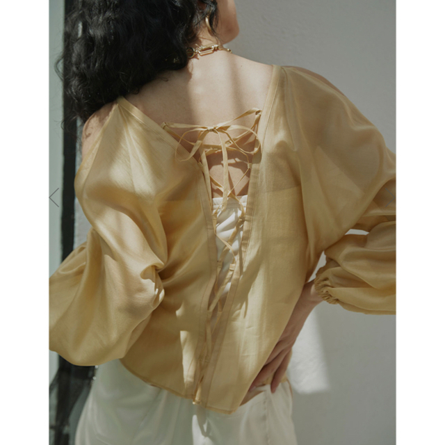 Ameri medi sheer off shoulder blouse