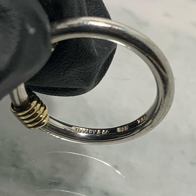 ヴィンテージティファニー TIFFANY コンビ バンドウィズ リング 18K