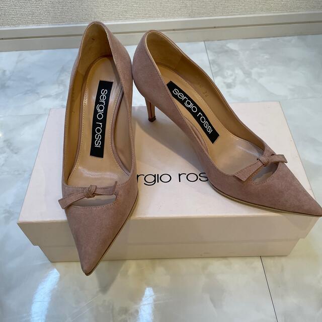 ロエベセルジオロッシリボンパンプス　sergiorossi