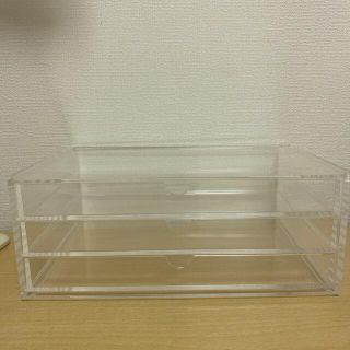 ムジルシリョウヒン(MUJI (無印良品))の無印良品 重なるアクリルケース 3段(小物入れ)