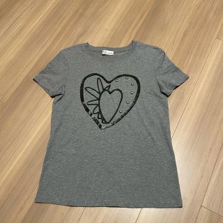 レッドヴァレンティノ(RED VALENTINO)のRED VALENTINO プリントxスタッズ　Tシャツ(Tシャツ(半袖/袖なし))