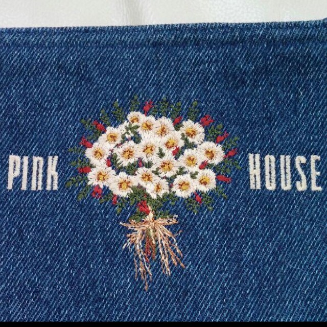 PINK HOUSE(ピンクハウス)のピンクハウス♡デニムポーチ ブーケ レディースのファッション小物(ポーチ)の商品写真