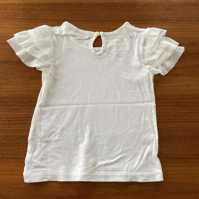 A CAN B(エーキャンビー)のA can B フリルTシャツ リボンプリントTシャツ キッズ/ベビー/マタニティのキッズ服女の子用(90cm~)(Tシャツ/カットソー)の商品写真