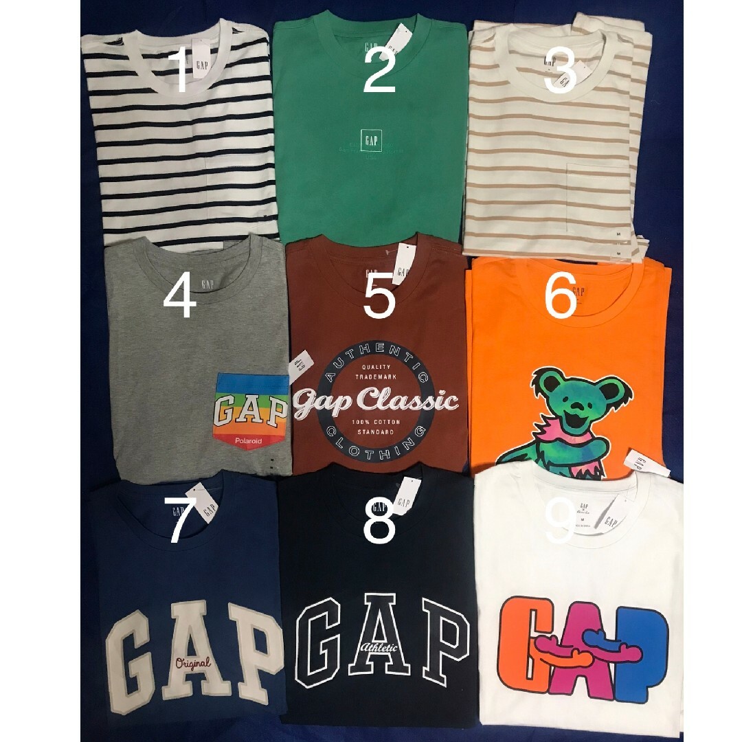 GAP(ギャップ)の【新品未使用タグ付き正規品 10枚セット】GAP　Tシャツ メンズのトップス(Tシャツ/カットソー(半袖/袖なし))の商品写真