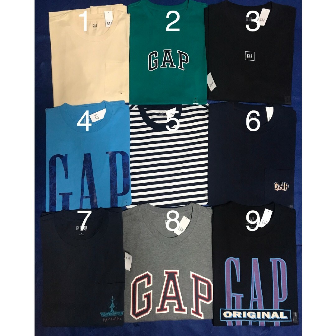 GAP(ギャップ)の【新品未使用タグ付き正規品 10枚セット】GAP　Tシャツ メンズのトップス(Tシャツ/カットソー(半袖/袖なし))の商品写真