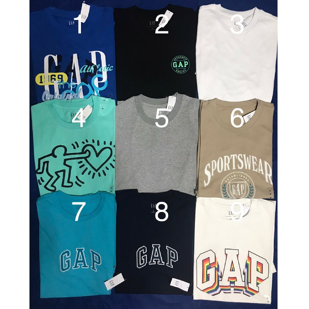 GAP(ギャップ)の【新品未使用タグ付き正規品 10枚セット】GAP　Tシャツ メンズのトップス(Tシャツ/カットソー(半袖/袖なし))の商品写真