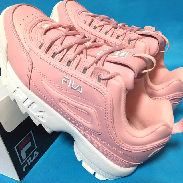 FILA(フィラ)の【FILA】ディスラプター2 プレミアム 厚底スニーカー【ピンク/ホワイト】 レディースの靴/シューズ(スニーカー)の商品写真