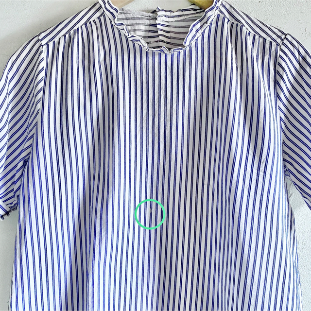 SM2(サマンサモスモス)の《SM2 サマンサモスモス》コットンブラウス 半袖 縞 レディースのトップス(シャツ/ブラウス(半袖/袖なし))の商品写真