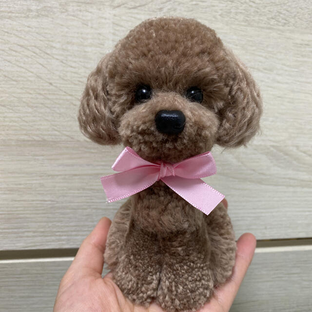 動物ぽんぽん　トイプードル　色:サンド ハンドメイドのハンドメイド その他(その他)の商品写真