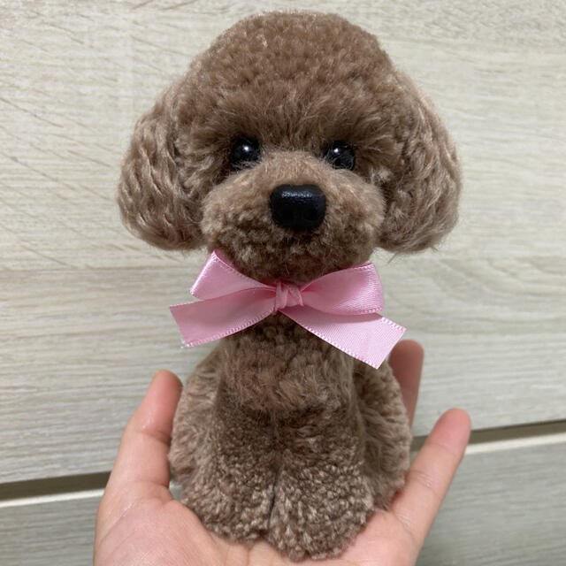 動物ぽんぽん　トイプードル　色:サンド ハンドメイドのハンドメイド その他(その他)の商品写真