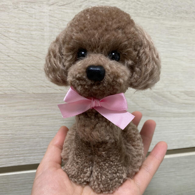 動物ぽんぽん　トイプードル　色:サンド ハンドメイドのハンドメイド その他(その他)の商品写真