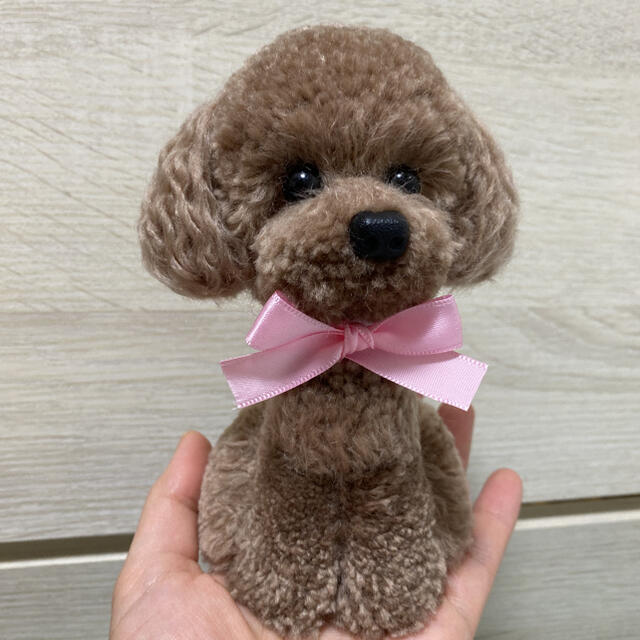 動物ぽんぽん　トイプードル　色:サンド ハンドメイドのハンドメイド その他(その他)の商品写真