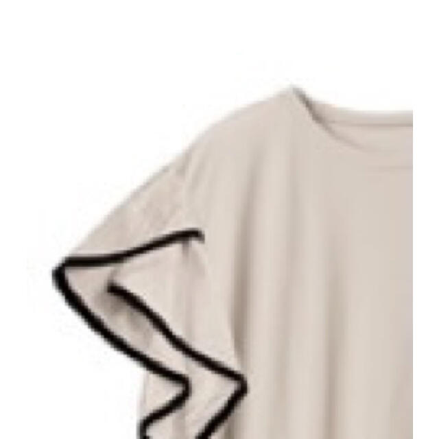 GRL(グレイル)の【ありさる様専用】バイカラーフリル袖パイピングTシャツ レディースのトップス(Tシャツ(半袖/袖なし))の商品写真