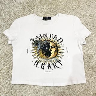 ベルシュカ(Bershka)のBershka 白 プリント Tシャツ(Tシャツ(半袖/袖なし))