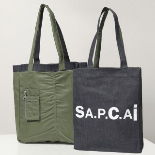 サカイ(sacai)のsacai サカイ APC アーペーセー A.P.Cコラボ トートバッグ カーキ(トートバッグ)