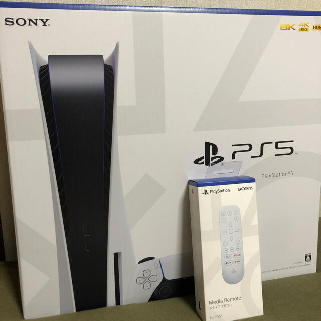 【超目玉枠】 - SONY 【※セット売り】SONY 、メディアリモコン PlayStation5 家庭用ゲーム機本体