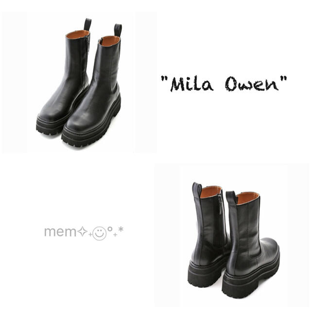 Mila Owen - ミラオーウェン♡トラックソール♡ブーツ♡新品タグ付き ...