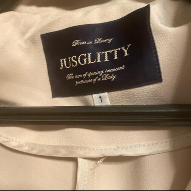 JUSGLITTY(ジャスグリッティー)のジャスグリッティー　フード付ロングブルゾン レディースのジャケット/アウター(トレンチコート)の商品写真