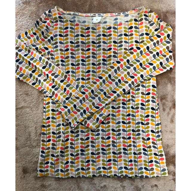 Orla Kiely(オーラカイリー)のオーラカイリー Orla Kiely 長袖Tシャツカットソー　ユニクロ レディースのトップス(Tシャツ(長袖/七分))の商品写真