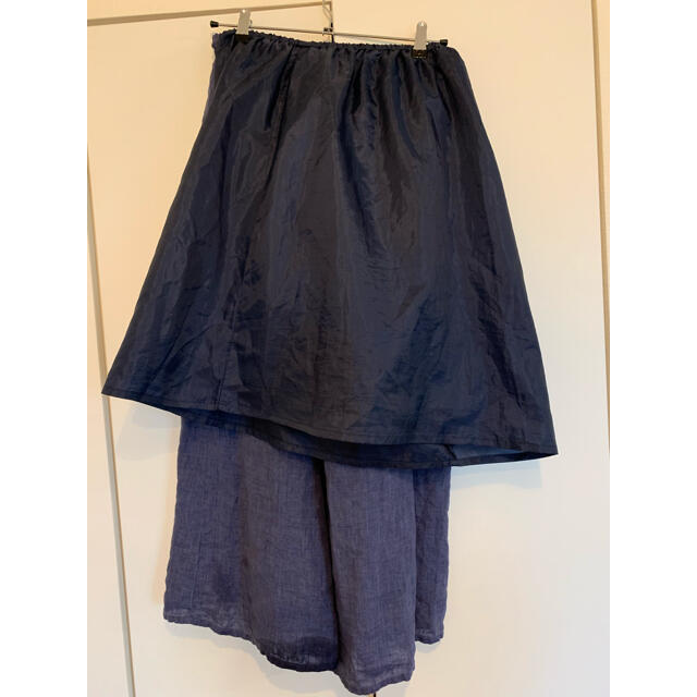 MUJI (無印良品)(ムジルシリョウヒン)の無印良品　リネン ロングスカート　麻 レディースのスカート(ロングスカート)の商品写真