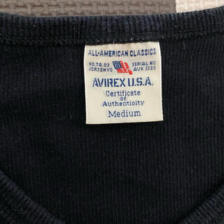 アヴィレックス(AVIREX)のAVIREX Tシャツ トップス 黒 半袖(Tシャツ/カットソー(半袖/袖なし))