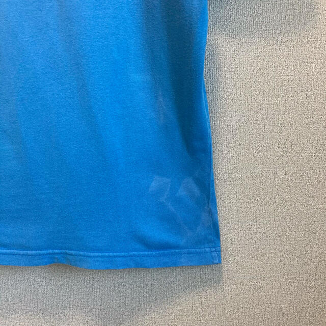 NIKE(ナイキ)の90s NIKE リンガー Tシャツ スカイブルー×ブルー ゆるだぼ レディースのトップス(Tシャツ(半袖/袖なし))の商品写真