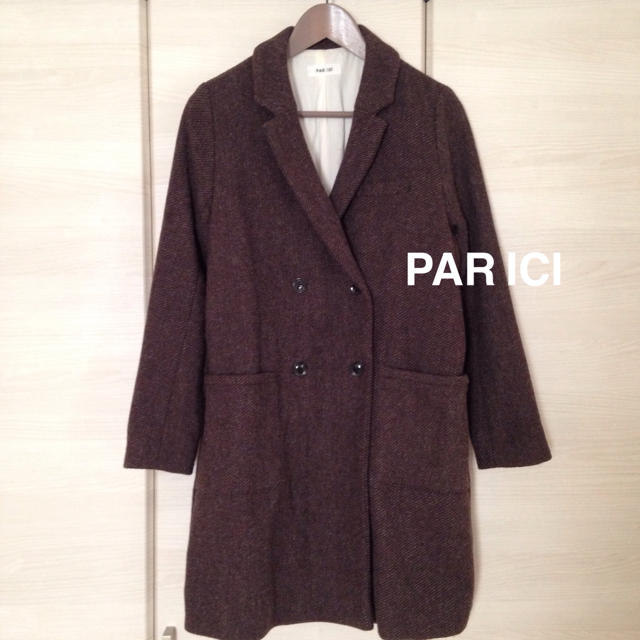 PAR ICI(パーリッシィ)のPAR ICI チェスターコート ブラウン レディースのジャケット/アウター(チェスターコート)の商品写真