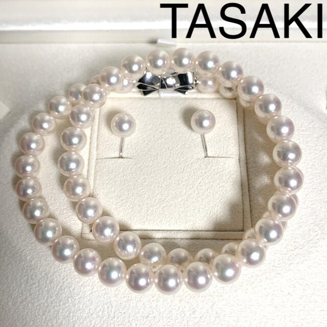 TASAKI(タサキ)の【ご専用】TASAKI田崎パールネックレスイヤリングセット 7.5-8mm レディースのアクセサリー(ネックレス)の商品写真