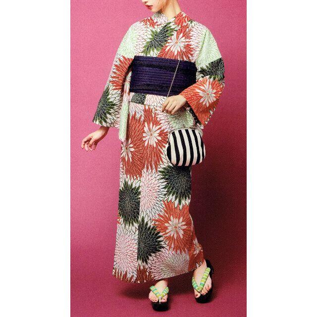 新品 中村里砂×九重 プレタ浴衣 菊柄 オフ白 からみ織り 綿麻の通販 by