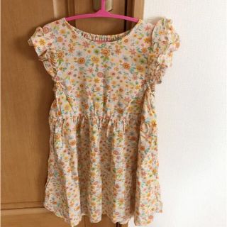 まゆ様専用☆新品☆花柄ワンピース　120(ワンピース)