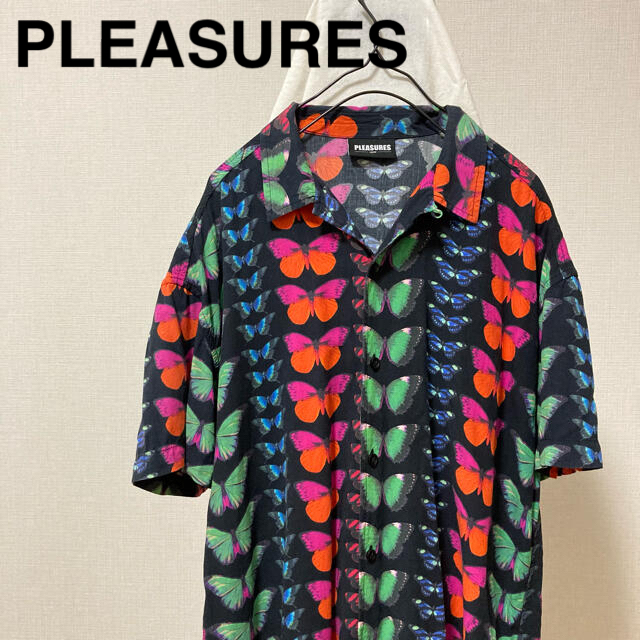 SEKAI NO OWARI 深瀬氏着用　PLEASURES 蝶　総柄シャツ