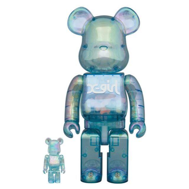 MEDICOM TOY - 正規 X-girl × BE@RBRICK 100％ & 400％ ベアブリック