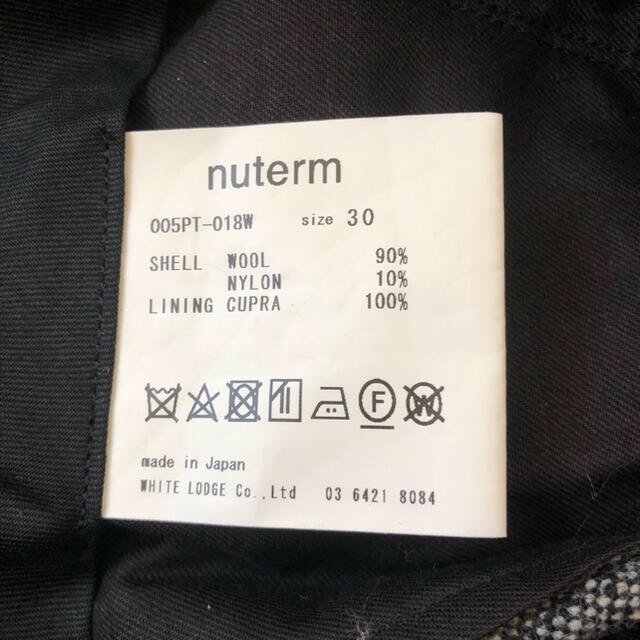 nuterm ニューターム AKIRA Trousers
